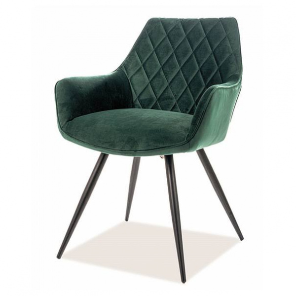Jídelní židle LANIO zelená/černá