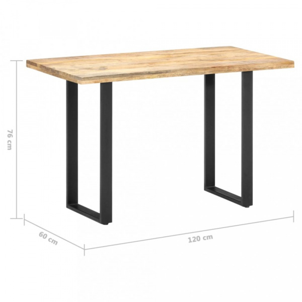 Jídelní stůl mangovníkové dřevo / kov 120x60x76 cm,Jídelní stůl mangovníkové dřevo / kov 120x60x76 c