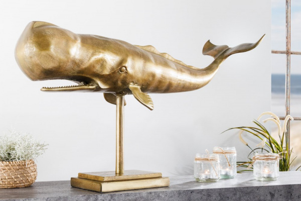 Dekorační socha velryba GIHAS 70 cm Dekorhome,Dekorační socha velryba GIHAS 70 cm Dekorhome