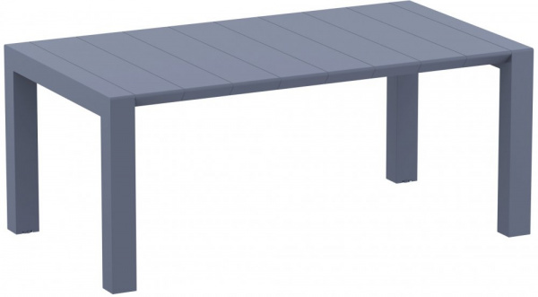 Rozkládací zahradní stůl 180+40 cm Tmavě šedá,Rozkládací zahradní stůl 180+40 cm Tmavě šedá