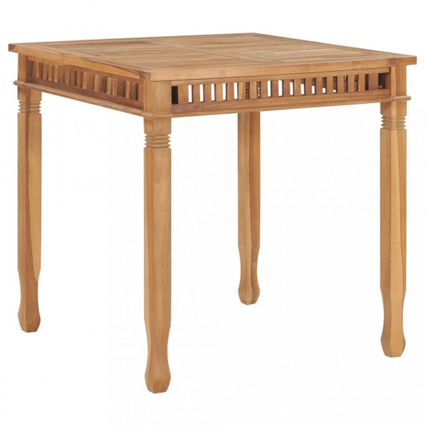 Zahradní jídelní stůl 80x 80 cm teakové dřevo Dekorhome,Zahradní jídelní stůl 80x 80 cm teakové dřev