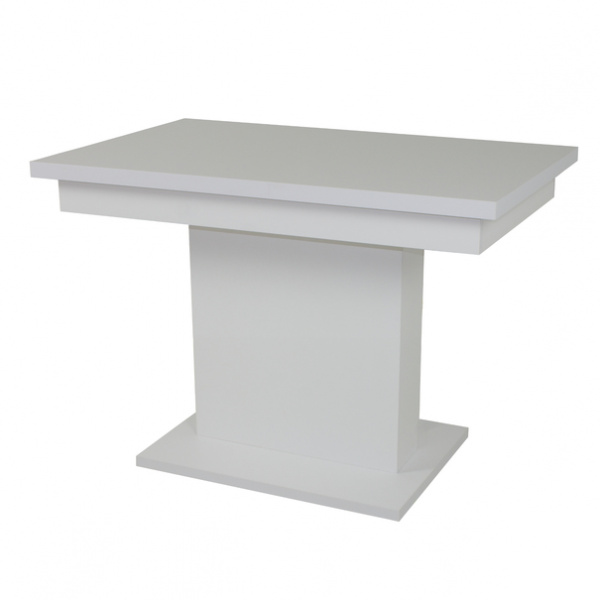 Jídelní stůl SHIDA 2 bílá, šířka 130 cm, rozkládací