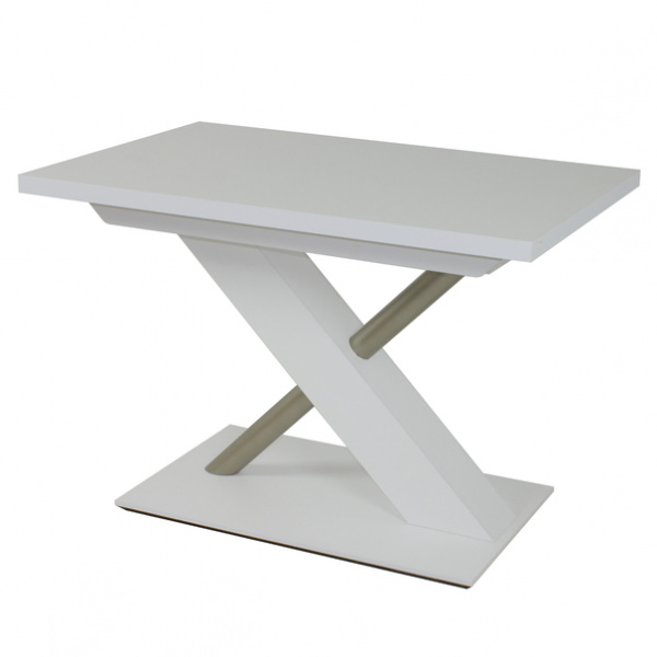 Jídelní stůl UTENDI bílá, šířka 130 cm