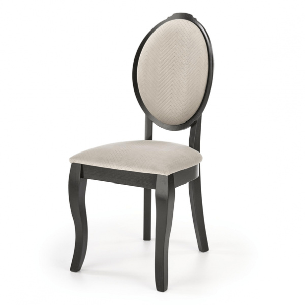 Jídelní židle VILU černá/béžová