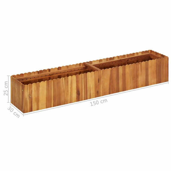 Zahradní truhlík akáciové dřevo Dekorhome 150x30x25 cm,Zahradní truhlík akáciové dřevo Dekorhome 150