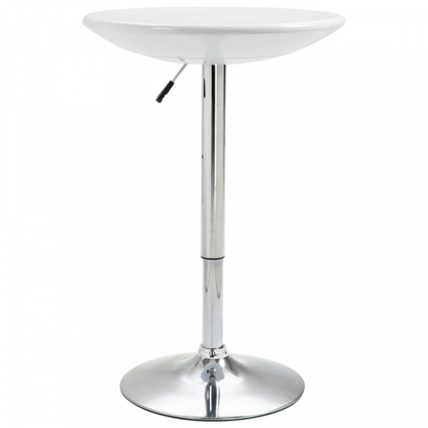 Barový stůl Ø 60 cm Dekorhome Bílá,Barový stůl Ø 60 cm Dekorhome Bílá