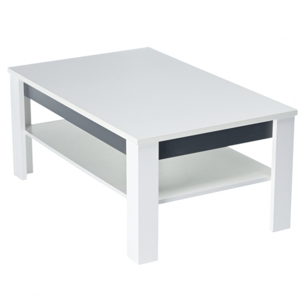 Konferenční stolek WHITNEY GREY GR10 bílá/šedá