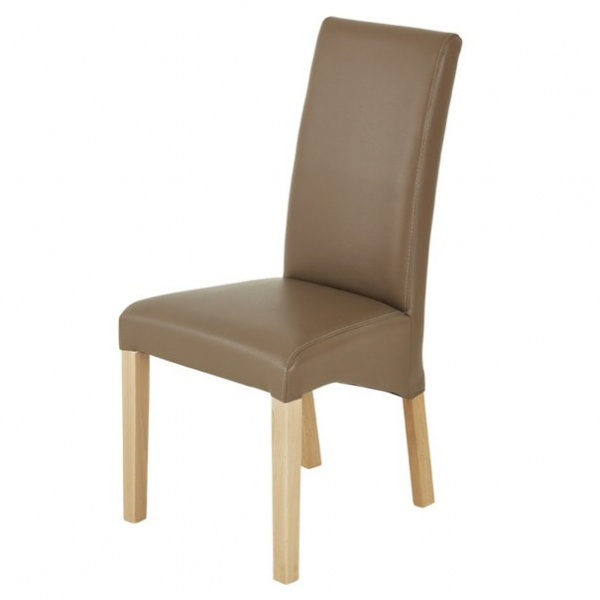 Jídelní židle FOXI I buk přírodní/textilní kůže cappuccino