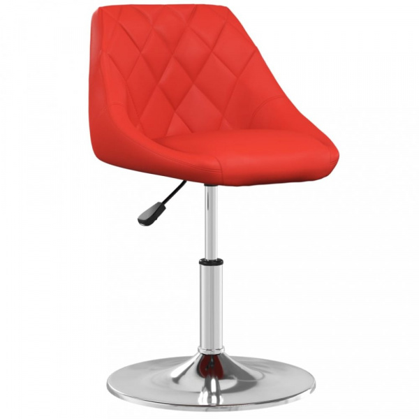 Kancelářská židle umělá kůže / chrom Dekorhome Červená,Kancelářská židle umělá kůže / chrom Dekorhom