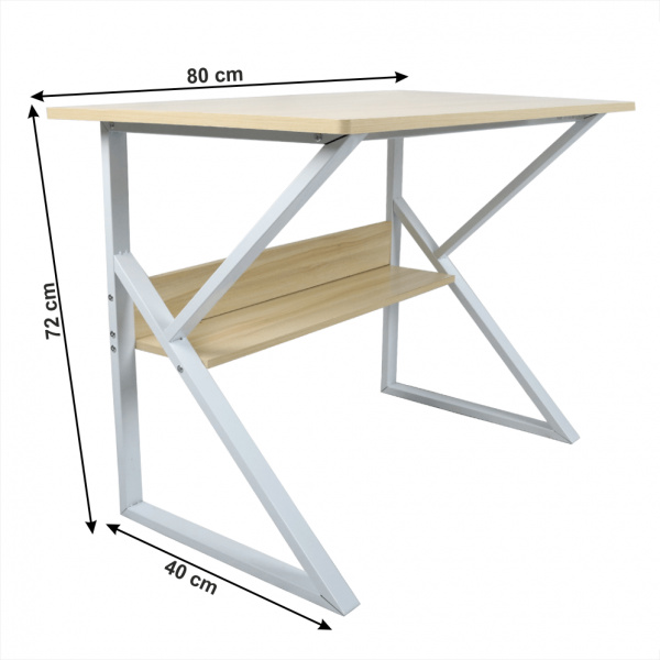 Pracovní stůl s policí TARCAL 80x40 cm,Pracovní stůl s policí TARCAL 80x40 cm