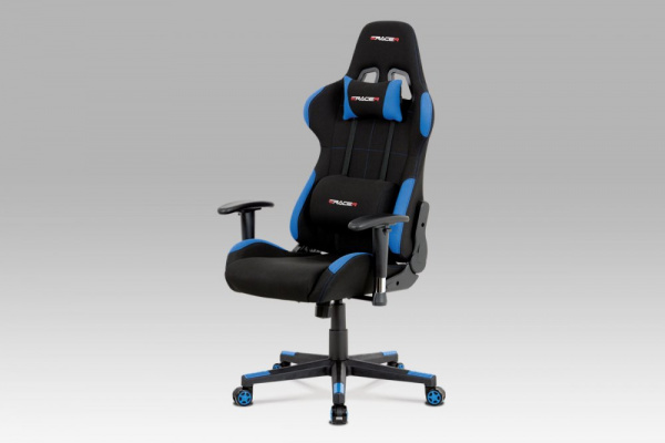 Kancelářská židle KA-F02 látka / plast Modrá,Kancelářská židle KA-F02 látka / plast Modrá