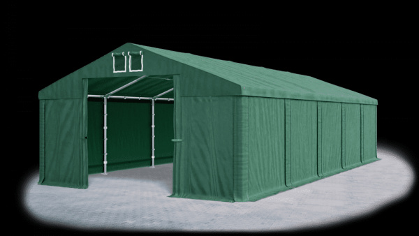 Garážový stan 4x6x2m střecha PVC 560g/m2 boky PVC 500g/m2 konstrukce ZIMA Zelená Zelená Zelené,Garáž
