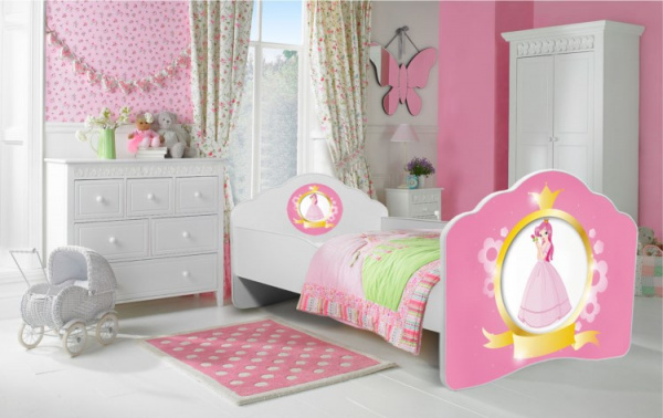 Dětská postel s obrázky - čelo Casimo Rozměr: 160 x 80 cm, Obrázek: Růženka