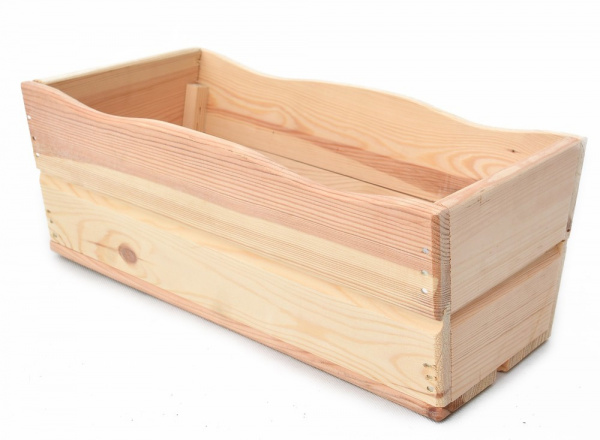 Dřevěný truhlík 44 cm Přírodní dřevo,Dřevěný truhlík 44 cm Přírodní dřevo