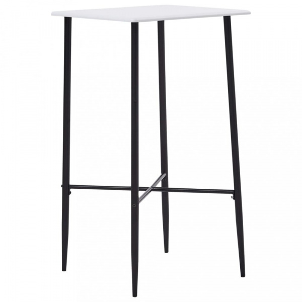 Barový stůl 60x60cm Dekorhome Bílá,Barový stůl 60x60cm Dekorhome Bílá