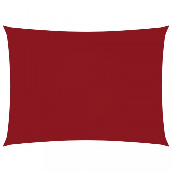 Stínící plachta obdélníková oxfordská látka 4 x 6 m Dekorhome Červená,Stínící plachta obdélníková ox