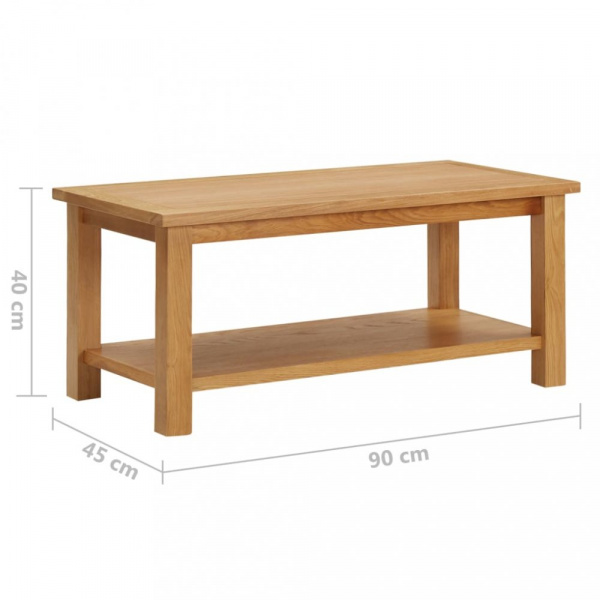 Konferenční stolek masivní dubové dřevo Dekorhome 90x45x40 cm,Konferenční stolek masivní dubové dřev