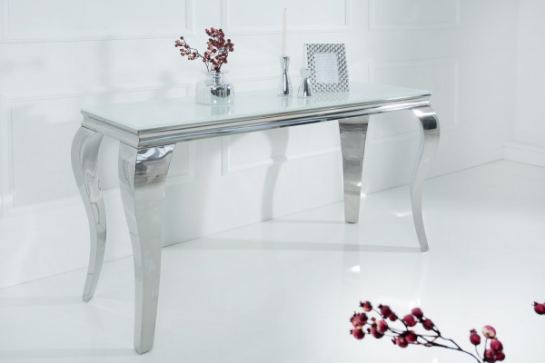 Konzolový stolek ZETHOS Dekorhome Bílá,Konzolový stolek ZETHOS Dekorhome Bílá