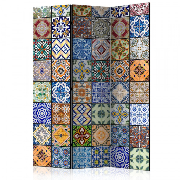 Paraván Colorful Mosaic Dekorhome 135x172 cm (3-dílný),Paraván Colorful Mosaic Dekorhome 135x172 cm 