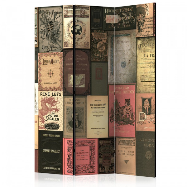 Paraván Books of Paradise Dekorhome 135x172 cm (3-dílný),Paraván Books of Paradise Dekorhome 135x172