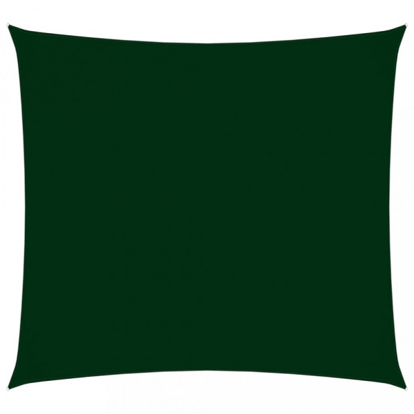 Stínící plachta čtvercová 5 x 5 m oxfordská látka Dekorhome Tmavě zelená,Stínící plachta čtvercová 5