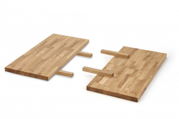 Stolní desky 2ks pro stoly APEX / RADUS masivní dubové dřevo 40x78 cm,Stolní desky 2ks pro stoly APE