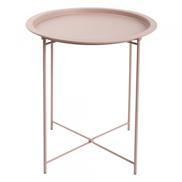 Odkládací stolek RENDER Světle růžová,Odkládací stolek RENDER Světle růžová