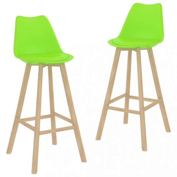 Barová židle 2 ks Dekorhome Světle zelená,Barová židle 2 ks Dekorhome Světle zelená