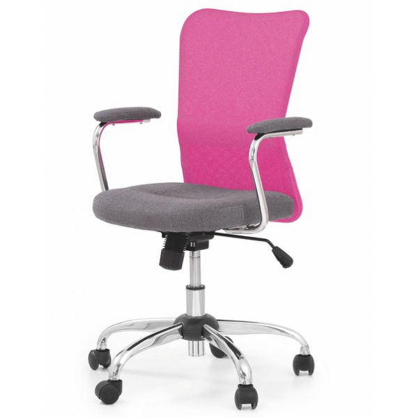 Dětská židle ONDY růžová/šedá