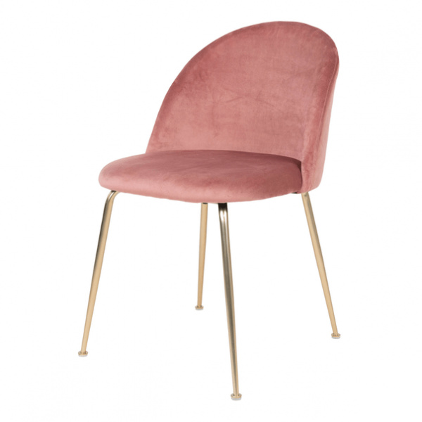 Jídelní židle GINUVI růžová/zlatá