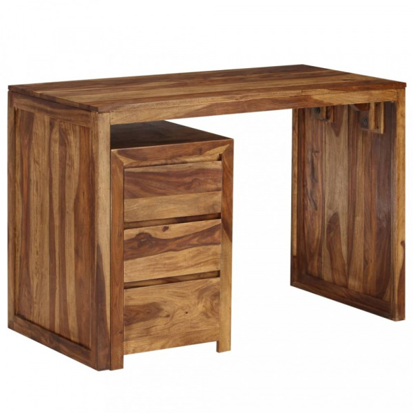 Psací stůl se šuplíky 110x55 cm masivní dřevo Dekorhome,Psací stůl se šuplíky 110x55 cm masivní dřev