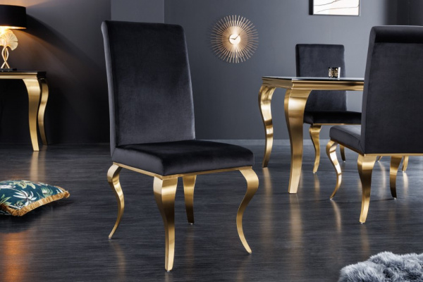 Jídelní židle 2 ks ZETHOS Dekorhome Zlatá,Jídelní židle 2 ks ZETHOS Dekorhome Zlatá