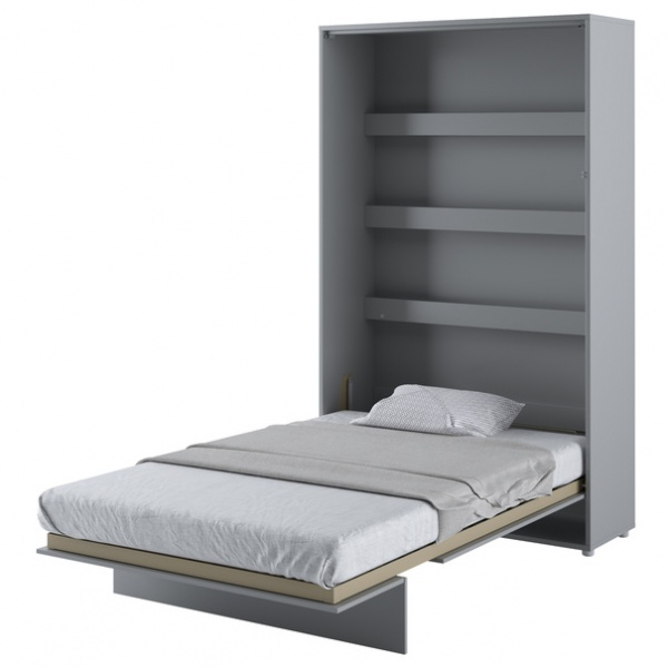 Jednolůžková sklápěcí postel BED CONCEPT 1 šedá, 120x200 cm