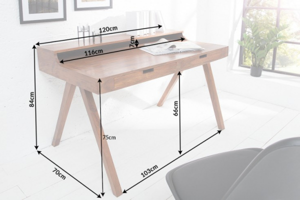 Psací stůl s úložným prostorem APIS Dekorhome 120x70x84 cm,Psací stůl s úložným prostorem APIS Dekor