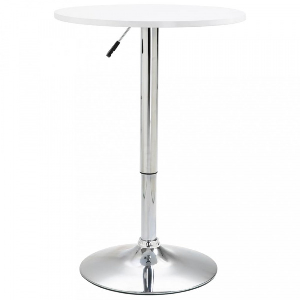 Barový stůl Ø 60 cm Dekorhome Bílá,Barový stůl Ø 60 cm Dekorhome Bílá