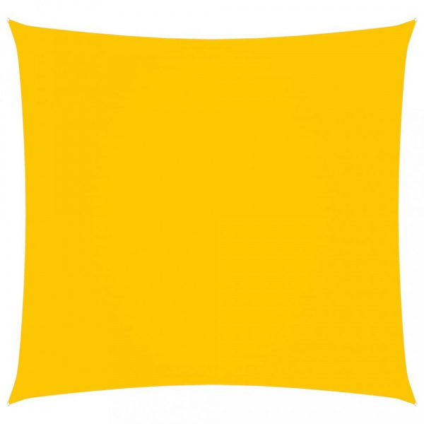 Stínící plachta čtvercová 5 x 5 m oxfordská látka Dekorhome Žlutá,Stínící plachta čtvercová 5 x 5 m 