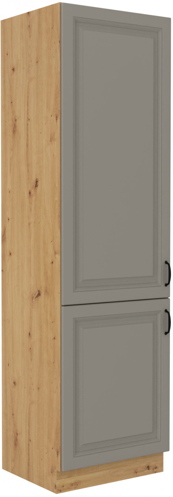 Vysoká skříňka pro vestavnou lednici Stilo 60 LO-210 2F Barva korpusu: Dub artisan, Barva dvířek: Cl