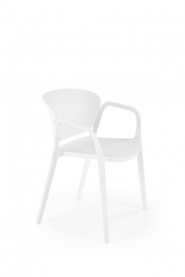 Stohovatelná jídelní židle K491 Bílá,Stohovatelná jídelní židle K491 Bílá