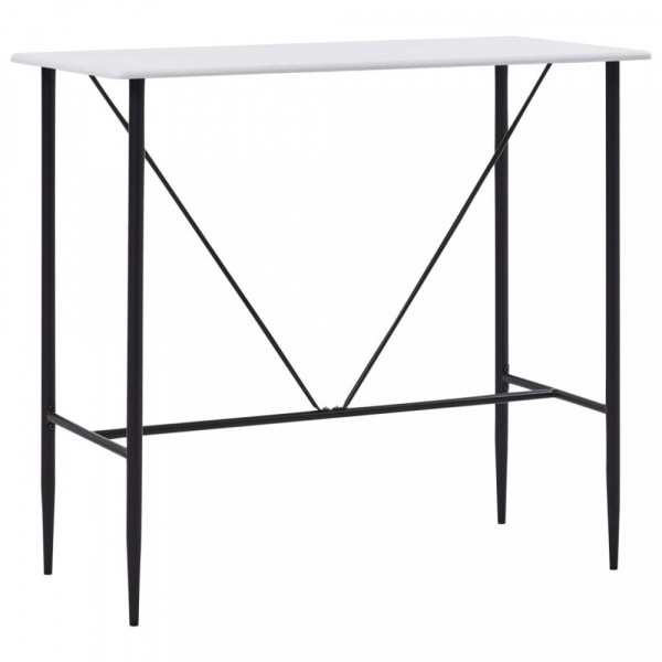 Barový stůl 120x60 cm Dekorhome Bílá,Barový stůl 120x60 cm Dekorhome Bílá