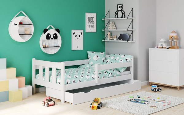 Dětská postel se zásuvkou MARINELLA 160x80 cm Bílá,Dětská postel se zásuvkou MARINELLA 160x80 cm Bíl
