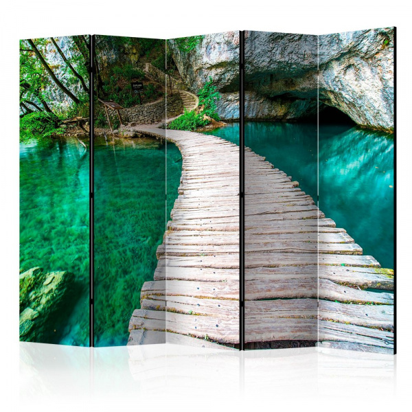 Paraván Plitvice Lakes National Park Croatia Dekorhome 225x172 cm (5-dílný),Paraván Plitvice Lakes N