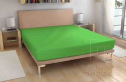 20-froté prostěradlo - sytě zelené - 60 x 120 cm