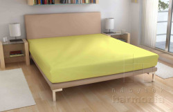 4-froté prostěradlo - sv. žluté - 60 x 120 cm