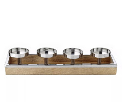 Adventní svícen Lille, výška 9 cm - Edzard