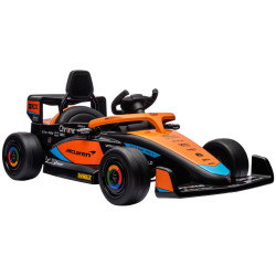 AIYAPLAY DĚTSKÉ elektrické auto, 12V dětské vozidlo s 2,4G dálkovým ovládáním, MP3 USB, oranžové