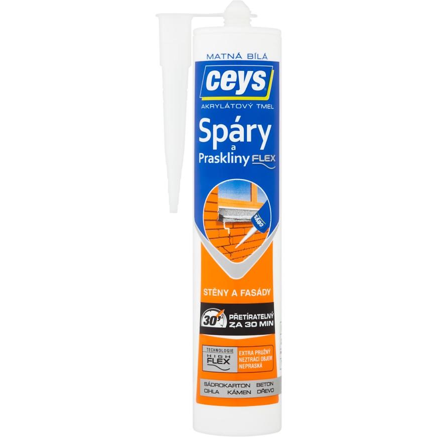 Akrylový tmel Ceys Spáry a praskliny flex matná bílá 280 ml