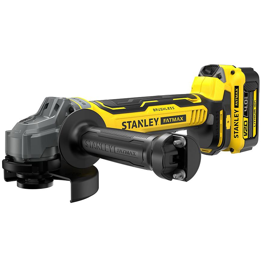 Aku bezuhlík úhlová bruska Fatmax® V20 2x4.0 Ah 18V