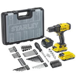 Aku vrtačka Stanley V20 18V 2x2Ah 50Nm + AC