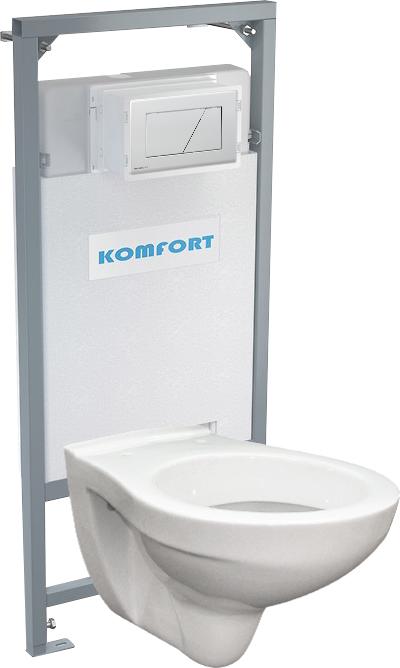 Alcadrain podomítkový set pro komfort C201 +tlačítko +WC mísa závěsná
