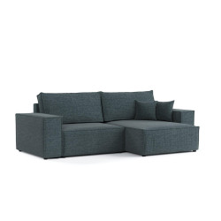 AltaBeds ROHOVÁ SEDAČKA CAVO, textil, Modrošedá